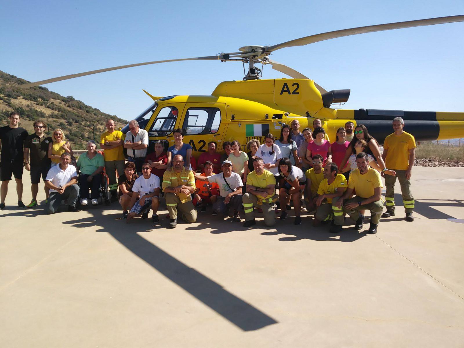 Visita al Equipo de Salvamento del Plan Infoex de la Base de Guadalupe