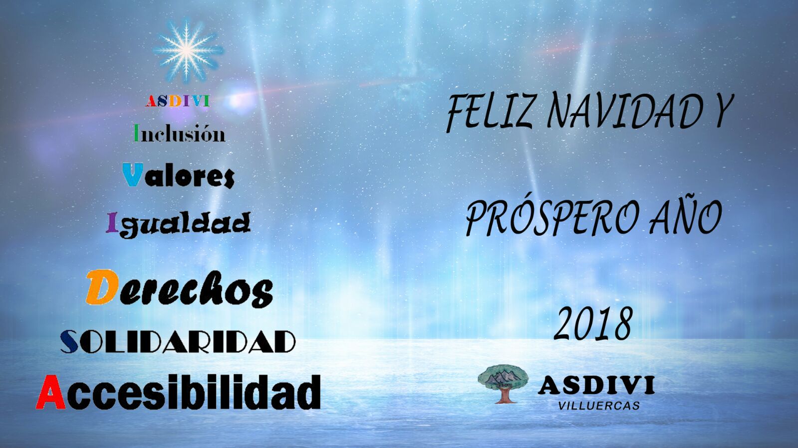 ASDIVI Villuercas os desea Feliz Navidad y Próspero Año 2018