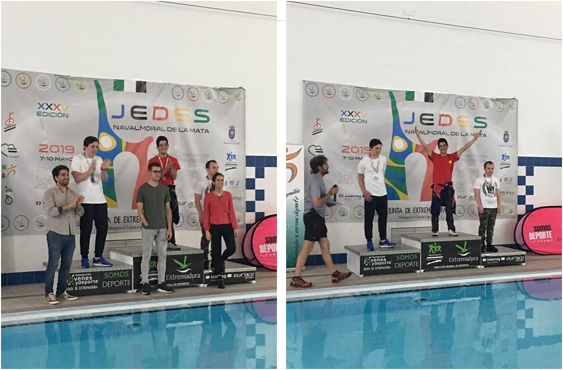 Medalla de oro en natación JEDES 2019