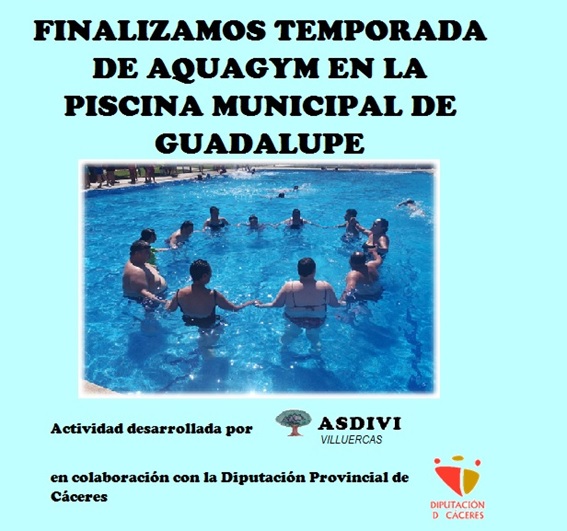 Finalizamos temporada de aquagym en la piscina municipal de Guadalupe 2019